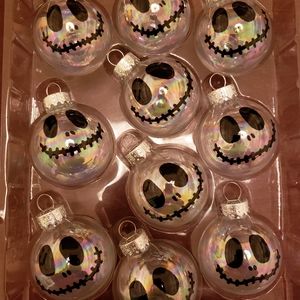 Jack Skellington Mini 10 Piece Christmas Ornaments
